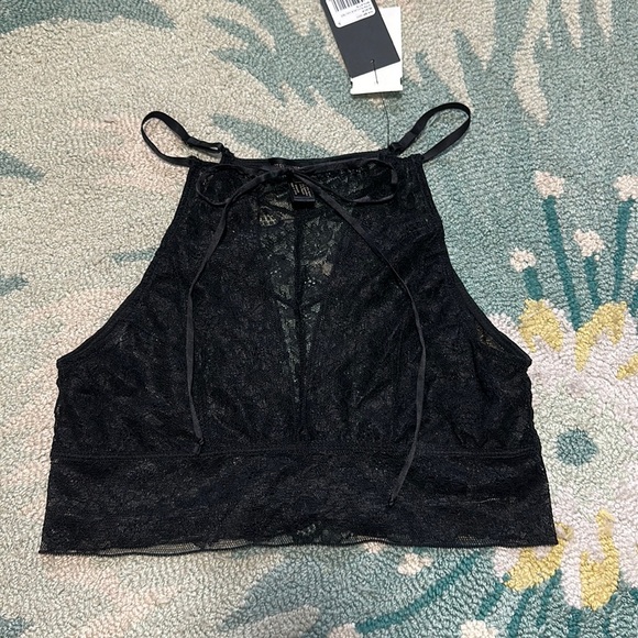 Kiki De Montparnasse Black Lace Halter Bralette - Picture 3 of 6